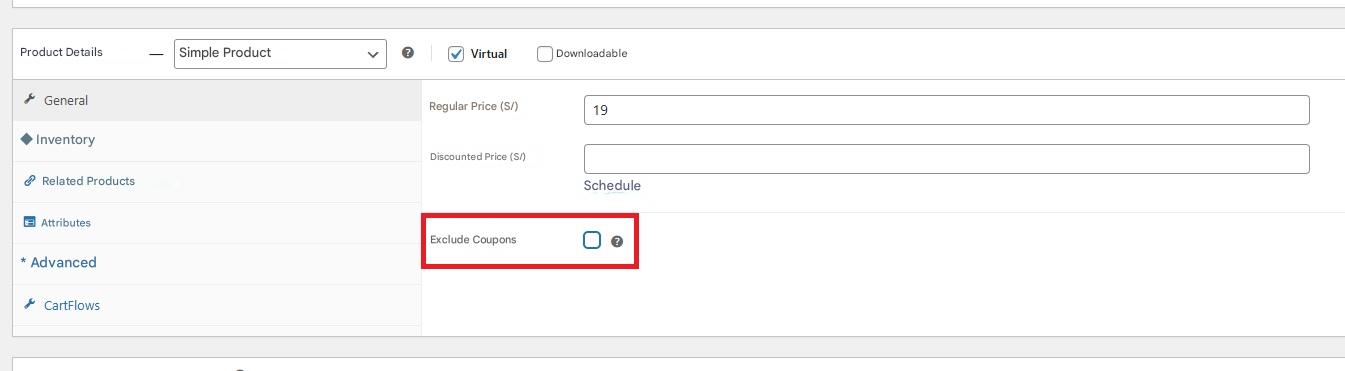 Exclude Coupons from a Product in WooCommerce
